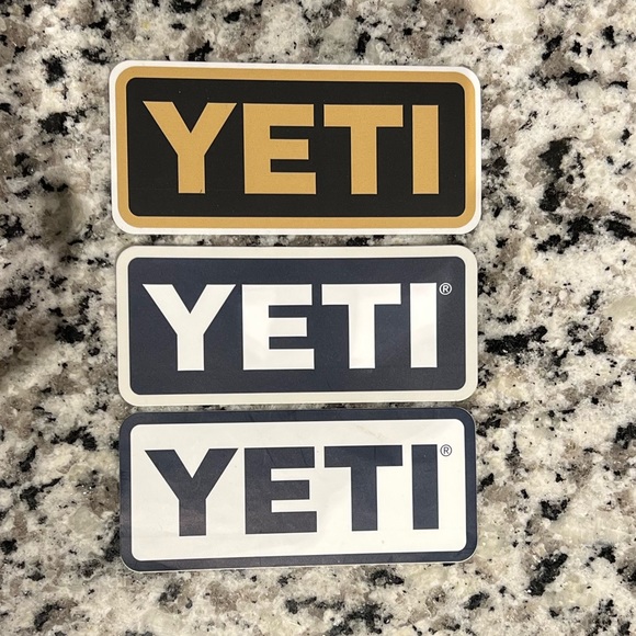 Bundle of 3 Yeti Stickers - Picture 2 of 2